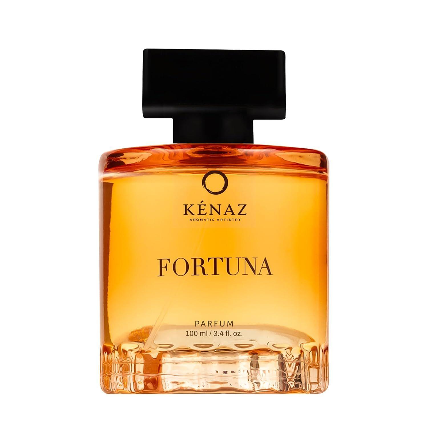 

KENAZ Fortuna Long Lasting Perfume For Men & Women 100ML | Floral Fruity With Orange Blossom & Patchouli | Unisex Perfume | 20% Fragrance Oil 100ML