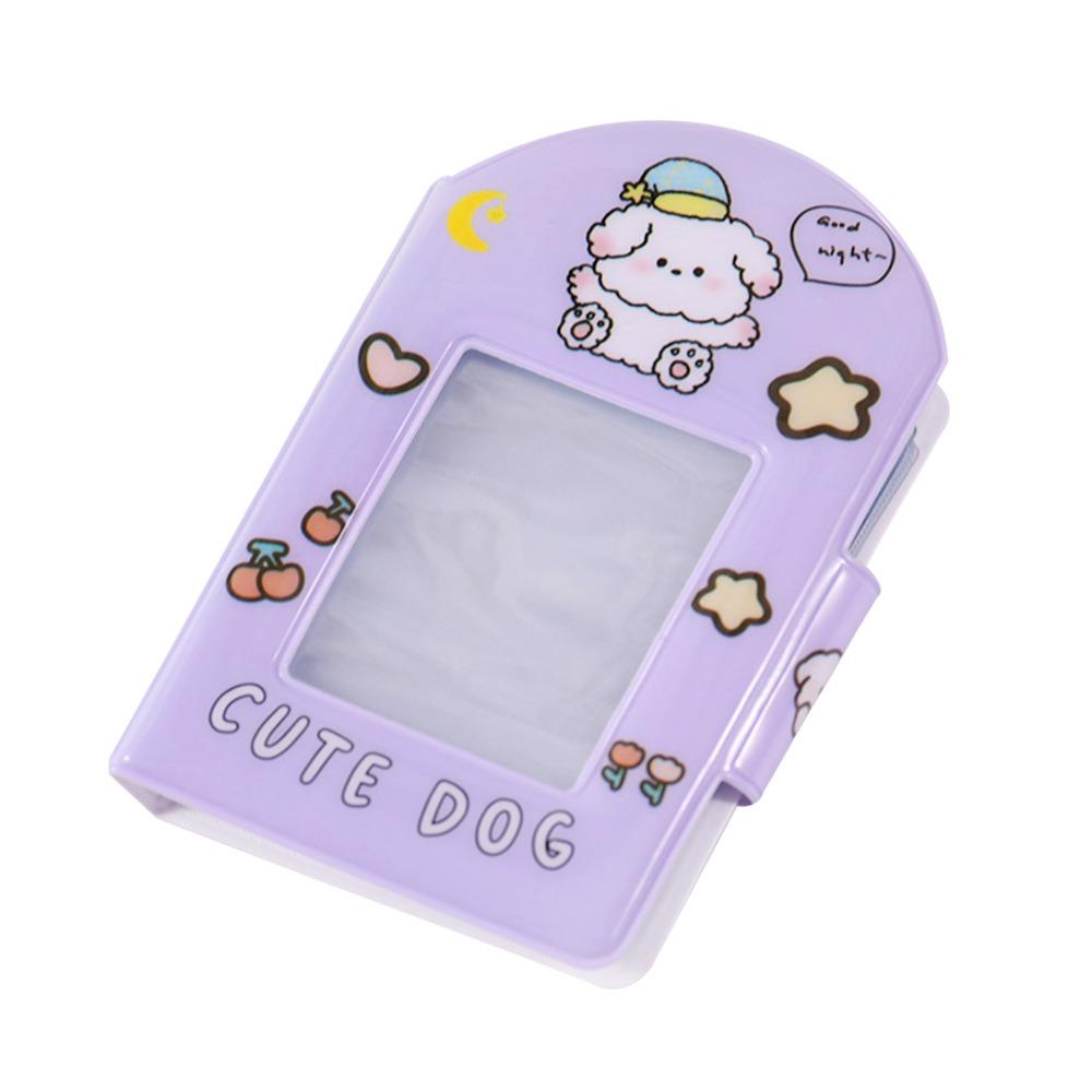 Creative Cute Puppy Card Album PVC with 16 Internal Pages Photocard Binder 3 Inch Mini Idol Card Collect Book