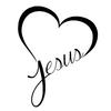 Jesus Heart Removable Waterproof Car Styling Window Bumper Decal Decor Sticker
