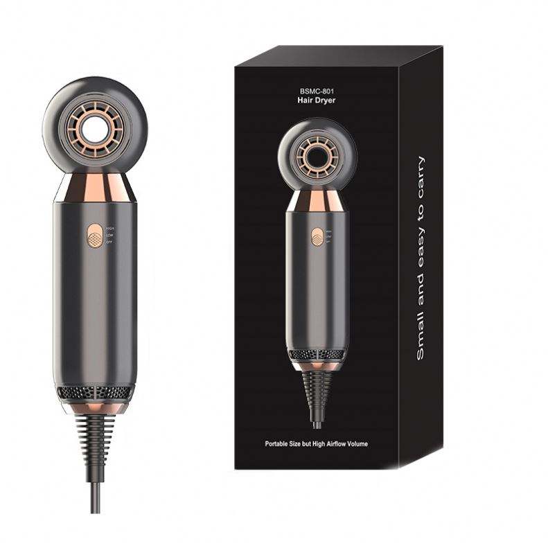 

Фен Leafless 800 Вт Вентилятор 2 Скорости Электрический Отрицательный Ионный Вентилятор Портативный Фен Для Укладки Волос Салон 2 Скорости Лучший Подарок us серый