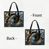 Snake Pattern Large Tote Bag Fashion Casual Portable Shoulder Bag for Daily Use Shopping Travel