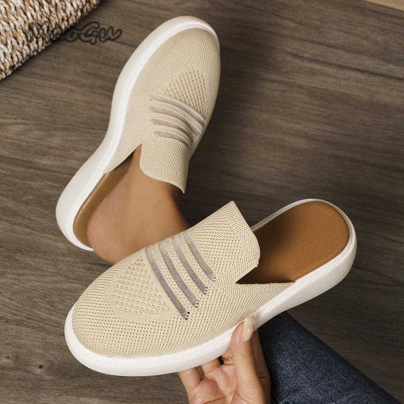 Women's Thick Bottom Breathable Slip-On Shoes Anti-Slip Slippers for Women Indoor Outdoor Wear Mules Size 36-43 Footwear