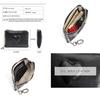 Vintage Oil Wax Real Leather Mini Wallet, Fashion Decor Women's Coin Purse with , Zipper Small Purse for Women
