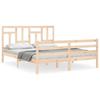 VidaXL Bed Frames with Headboard 160x200 Cm Solid Wood 3194971
