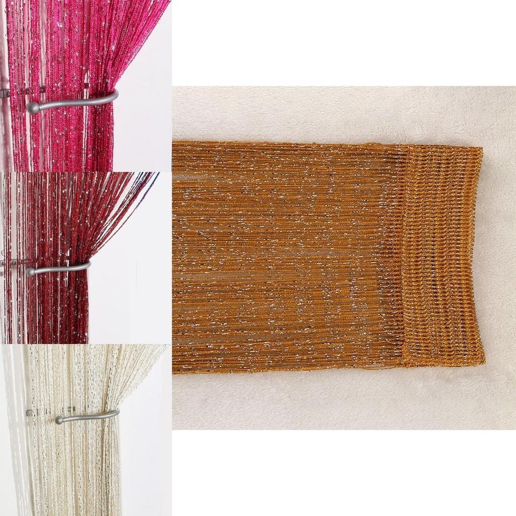 Premium Quality Glitter String Door Curtain Panels Ideal For Room Dividers And Fly Screens