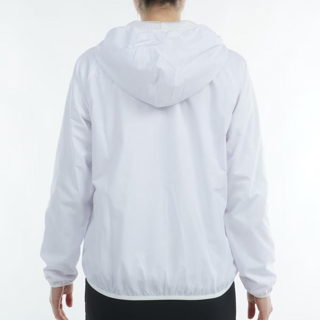 Long Sleeve Full Zip Blouson Golf Outerwear White L [Pin Apparel] Women's (EARTH Print) / / 622-4120102 031_Plain