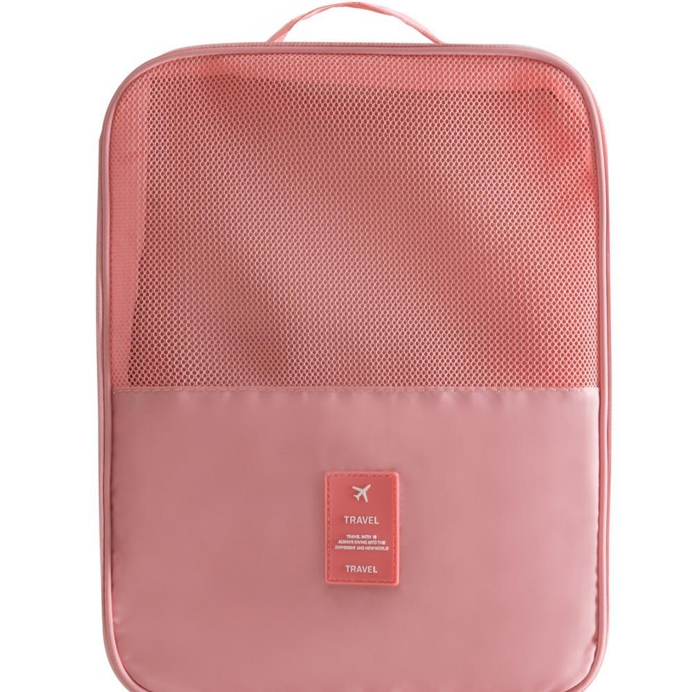 Travel Shoe Organizer Bag With Waterproof Diagonal Fabric For Shoes And Boots