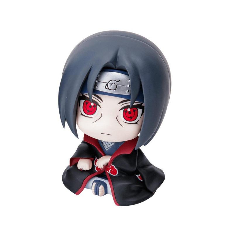 Naruto Shippuden Action Figure Car Ornament Sasuke Itachi Kakashi Chibi Model Dashboard Decor Gift
