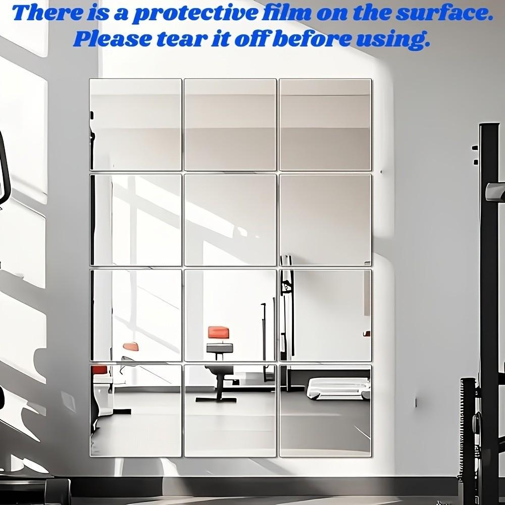 10 pcs Shatterproof Self-Adhesive Mirror Acrylic Glass Stickers Wall Stickers Mirror  Home
