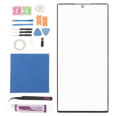 Telefoon Voorscherm Zwart met Professioneel Gereedschap Telefoon Voor Buitenscherm Glas Cover voor Galaxy