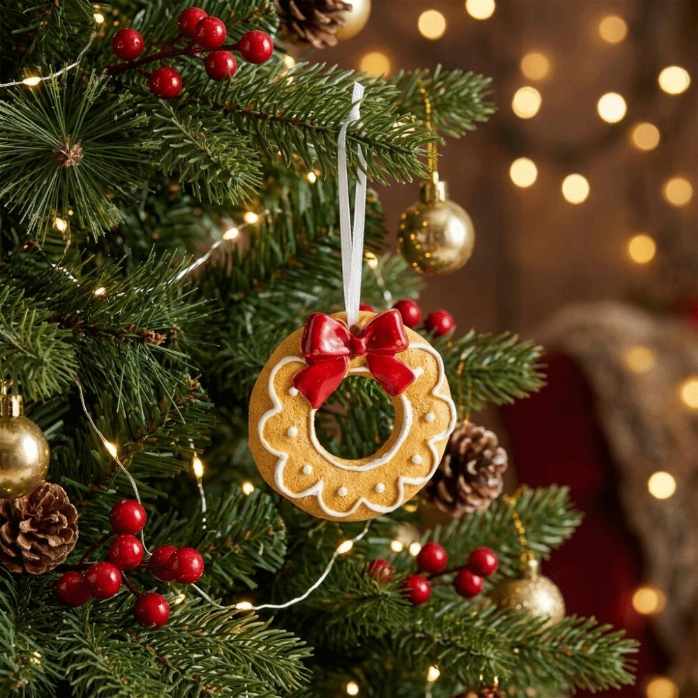 1/2/3Pcs Handmade Christmas Tree Hanging Pendants Painted Christmas Tree Ornaments  Seasonal Decor
