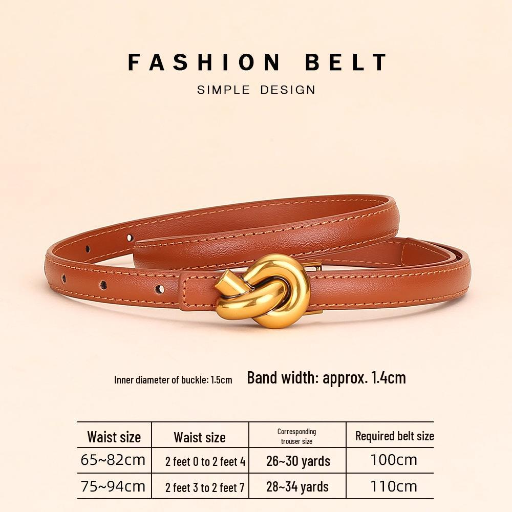 Women's Fashion Cowhide Waist Belt - Versatile & Decorative