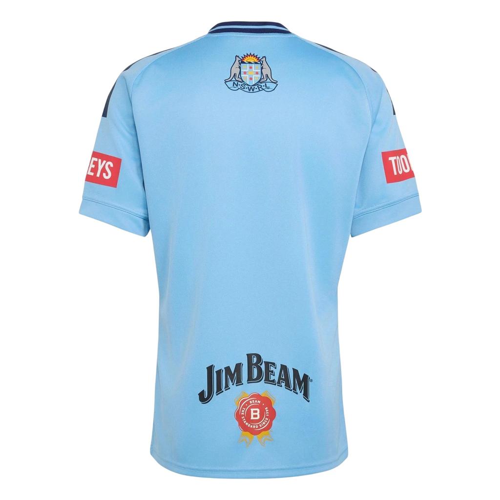 Adidas Mens 2025/2026 NSW Blues Rugby Shirt