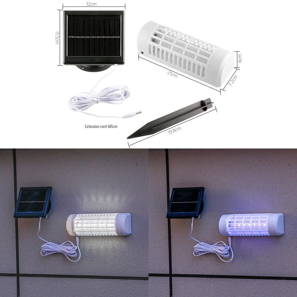 Solar Outdoor Mosquito Killer Lamp: Garden Rainproof Electric Shock Repellent