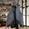 Halloween Hooded Cloak Medieval Renaissance Cape Witch Cloak Cosplay Costume Adult Ghost Cloak For Vampire Gathering