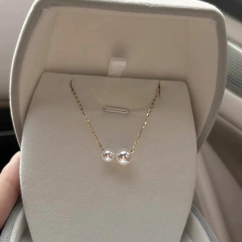 Zhuji Double Pearl Freshwater Pearl Choker Necklace