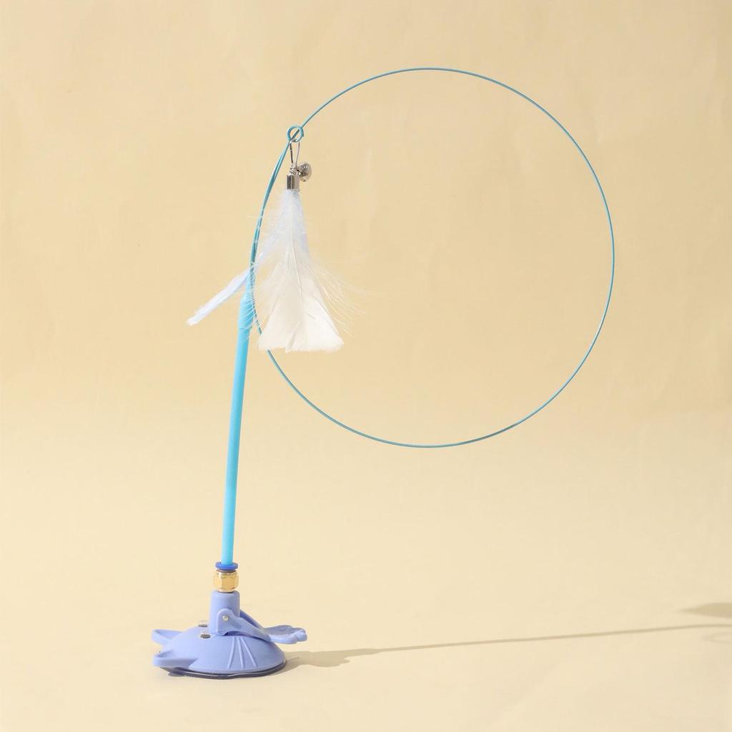 Cat Teaser Stick: Suction Cup Self-Entertainment Kit for Kittens