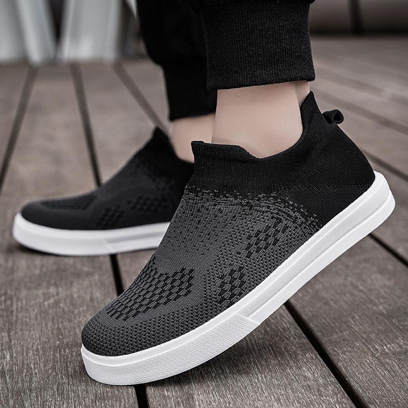 Fashion Men's Casual Walking Shoes Slip on Running Shoes Breathable Lightweight Comfortable Fashion Non Slip Sneakers for Men