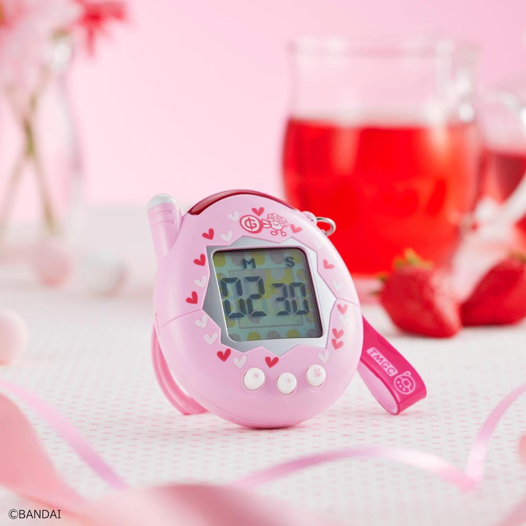 CCP Character Timer Tamagotchi Mobile Phone Pink Mobile Phone Tamagotchi Kitchen Timer with Freestanding Stand and Magnet (CCP) KH-CT82-TPP