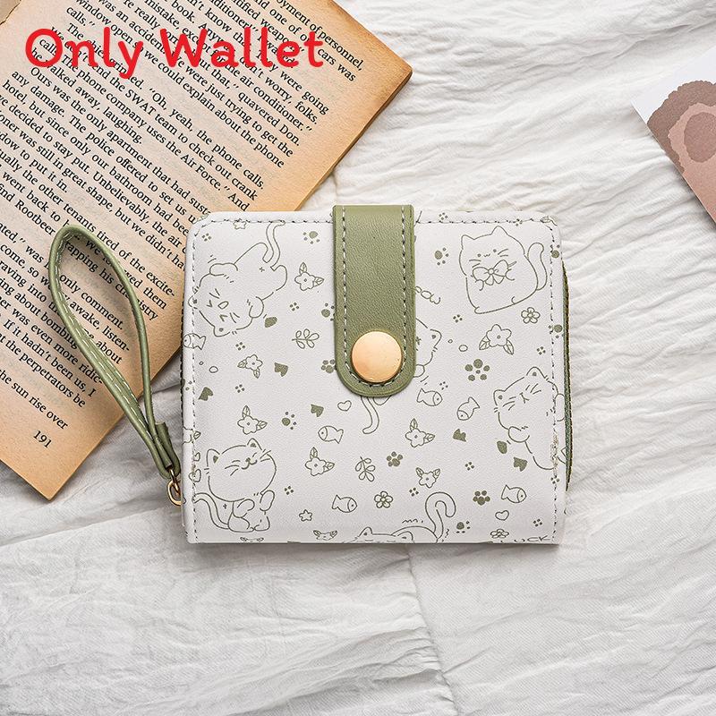 Cute Girls Wallet With Lock Closure Pu Material For Daily Use