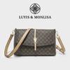 Ladies' New Crossbody Bag, Women's Bag, Middle-aged Mother Bag, Large Capacity Printed Letter Small Square Bag