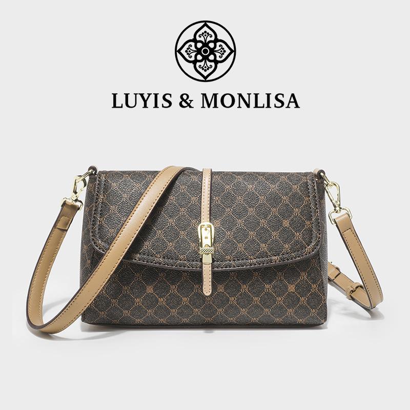 Ladies' New Crossbody Bag, Women's Bag, Middle-aged Mother Bag, Large Capacity Printed Letter Small Square Bag