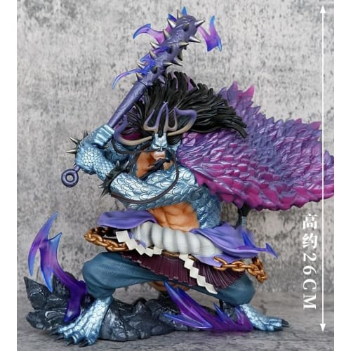 STPSM (Shop) 26cm One Piece Kaido Statue Figure - New World Four Emperor Kaido Battle Stance Model Toy Decoration, PVC Pirates of the Beast Governor A