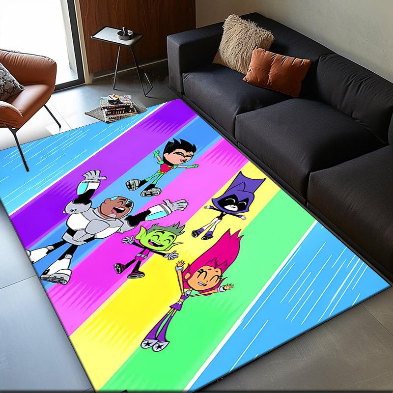 Titans Go! Area Rug Suitable for Indoor And Outdoor,Carpets for Playroom, Homes, Offices, Living Rooms,Home Decor,Christmas Fan Gift