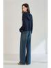Autumn Wool & Mulberry Silk Color Block Hooded Knitted Sweater - Women's Slimming Pullover Hoodie