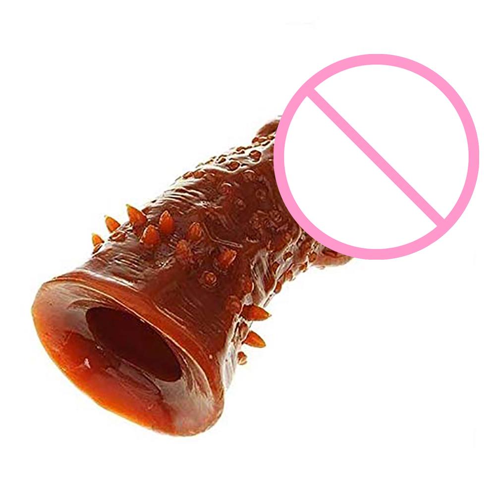 Time Spike Silicone Penis Reusable Delay Extension Sleeve