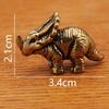 Brass Velociraptor Dinosaur Jurassic Dinosaur Family Small Statue Office Desktop Ornaments Tea Pet Crafts Animal Figurines