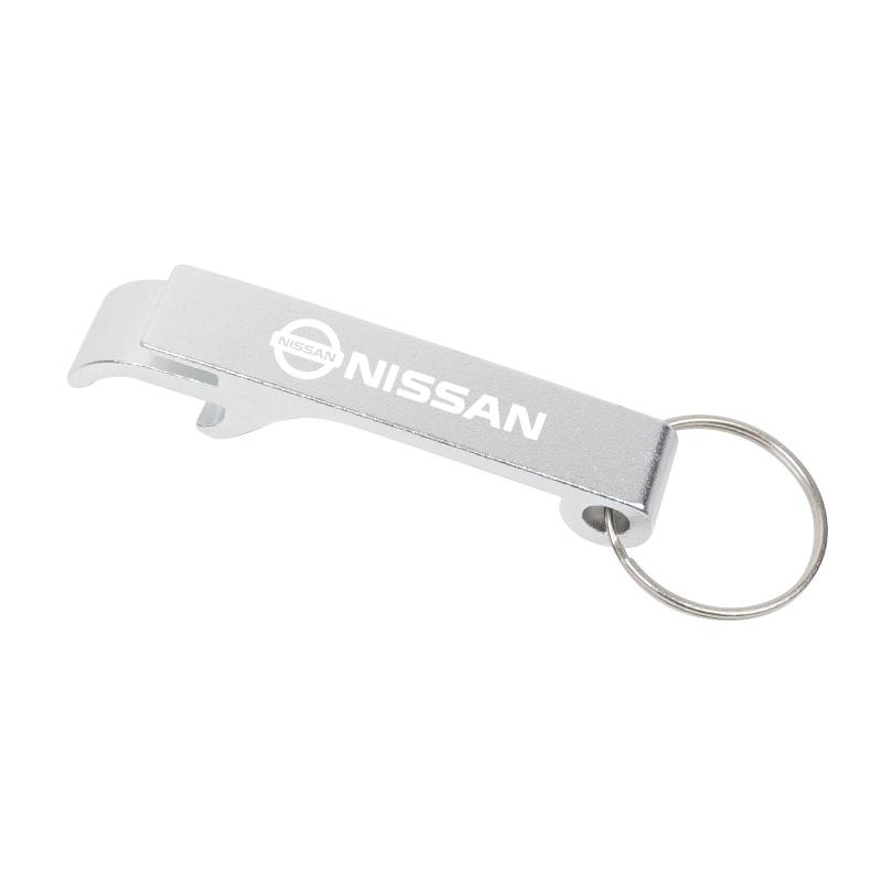 CBKSJY1 2-in-1 Car Keychain Portable Beer Bottle Opener Party Gift For Nissan Sylphy N7 Qashqai J11 Teana Note Navara Juke Tiida X-trail
