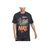 Comfortable Retro Soft Pullover Short Sleeve T-Shirt Men Tops Black HF6200-010