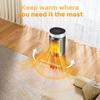 Portable Electric Smart Desktop Heater Table Mini Warmer With Thermostat Remote12H Timer For Home Bedroom Office Heating Fans
