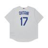Shohei Ohtani Los Angeles Dodgers Buchstabe V-Ausschnitt Lässiges Kurzarm-T-Shirt Herren T-Shirts Weiß T770LDWHLD7-S14