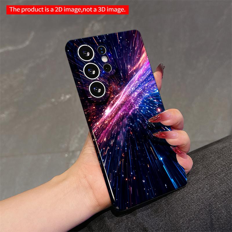 2DFlat Samsung Phone Case Cosmic Light Burst Galaxy Phone Case Applicable To Galaxy S22 S23 S24 S25ULTRA S26 A12 A13 A14 A15 A16