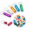 Caixa Porta-Pílulas Mini Portátil para Viagem Estojo Recipiente à Prova d'Água Chaveiro Garrafa Cápsula Corrente de Chaveiro Caixa de Remédios de Primeiros Socorros