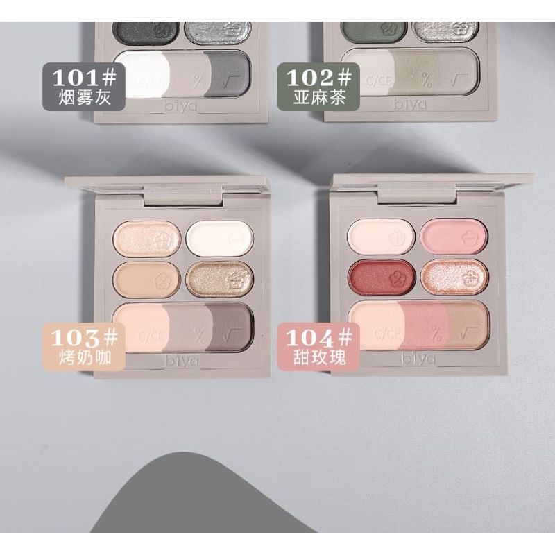 Biya - Vielseitige Keyboard-Lidschattenpalette - 3 Arten