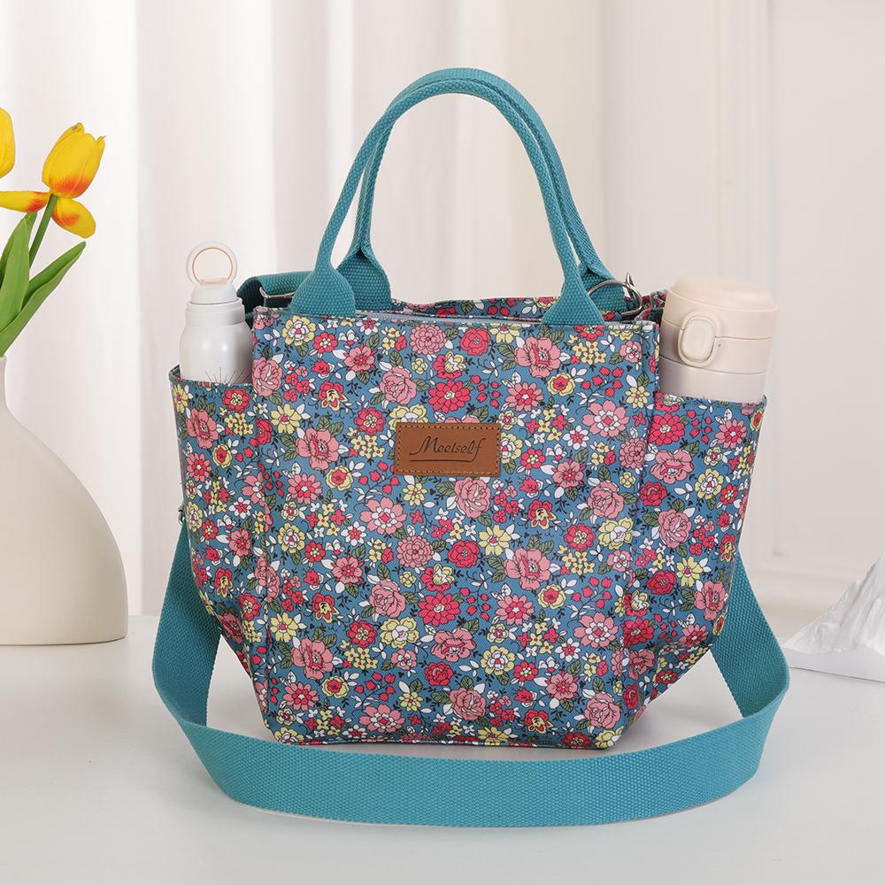 Hand-held Lunch Box Bag, Crossbody Bag, Waterproof, Oil-proof, Heat-insulating, Large-capacity Bento Bag