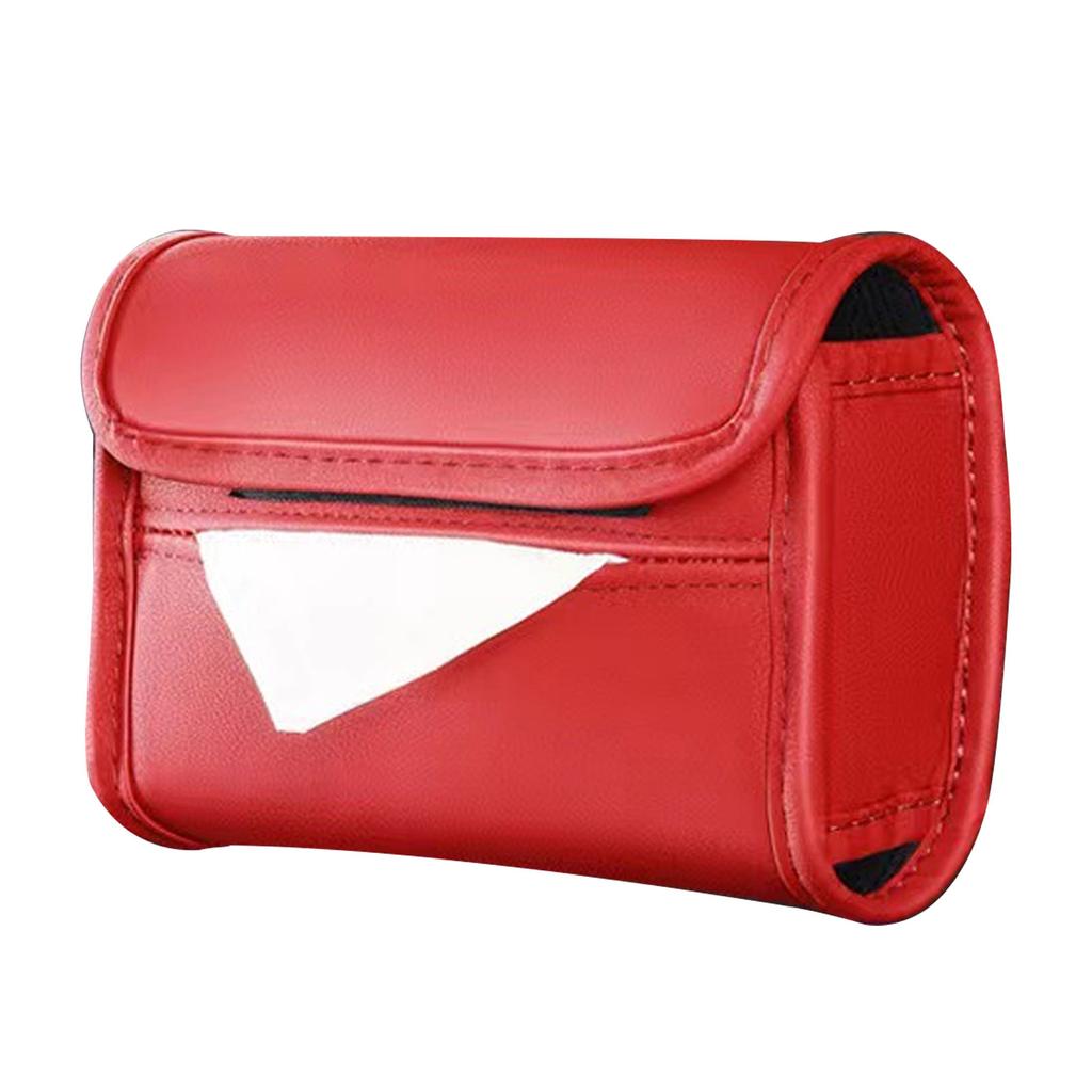 Armrest Tissue Box Holder Wear Resistant Pu Leather Backseat Tissue Case Holder Napkin