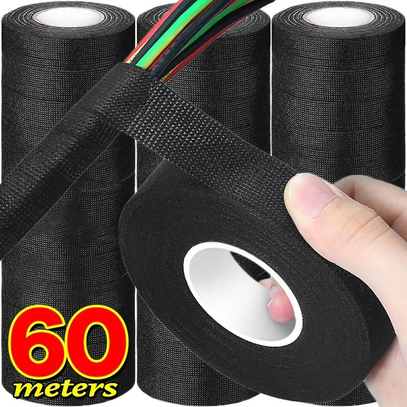 

Electrical Tape Heat-resistant Harness Bundle Insulation Auto Wiring Fabric Cloth Wrap Waterproof Cable Organizer Adhesive Tapes 8mm&15M- (1 roll)