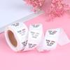 500Pcs Round Thank You For Your Order Sticker Heart Thanks For Shopping