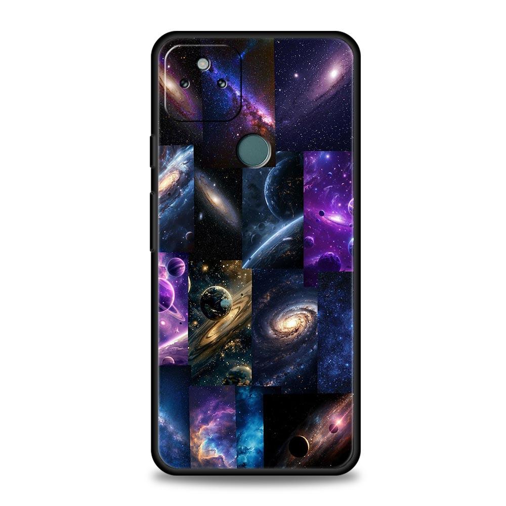 Universe Starry Sky Moon Phone Case Cover for Google Pixel 10 9 8 7 6 9A 8A 7A 6A Pro Shockproof Soft TPU 9 Pro XL Shell Capas