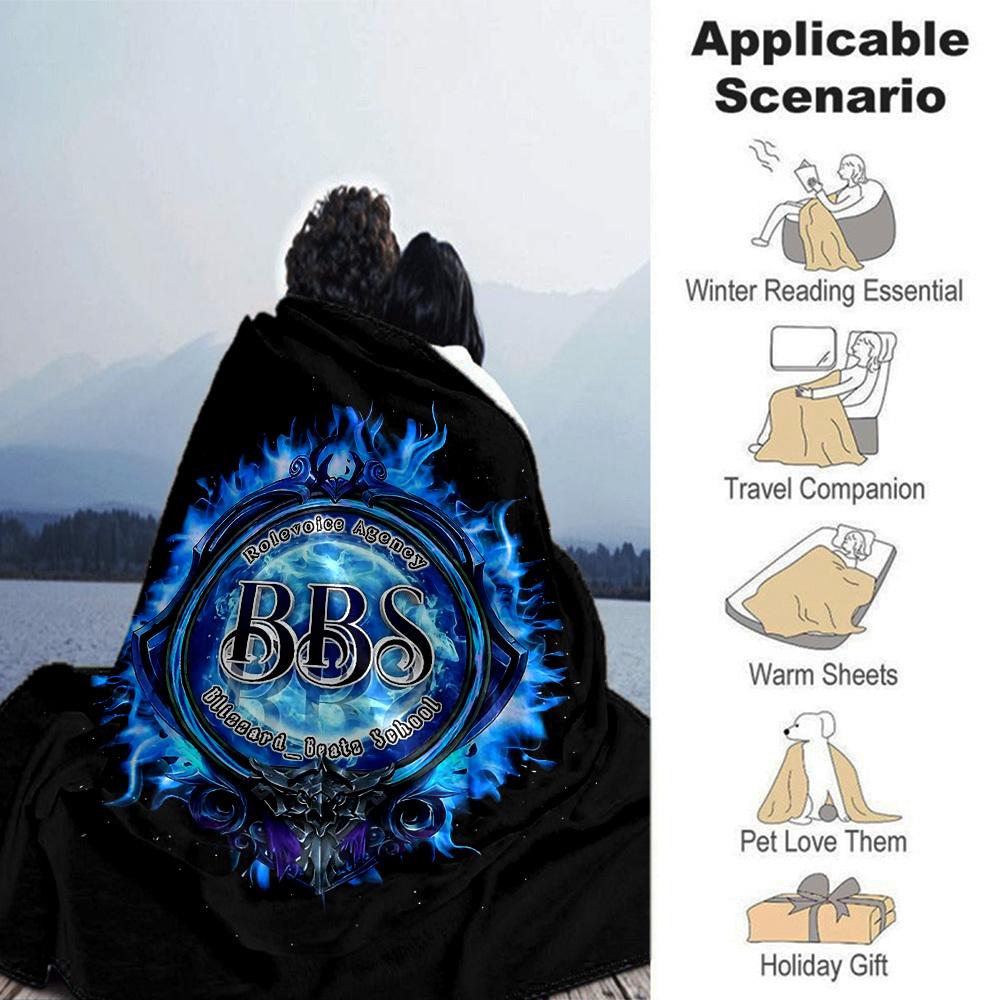 1pc BBS Rolevoice Agency Soft Flannel All Season Throw for Home, Office, Outdoor UseDurable Comfort Soft Warm Throw for Home