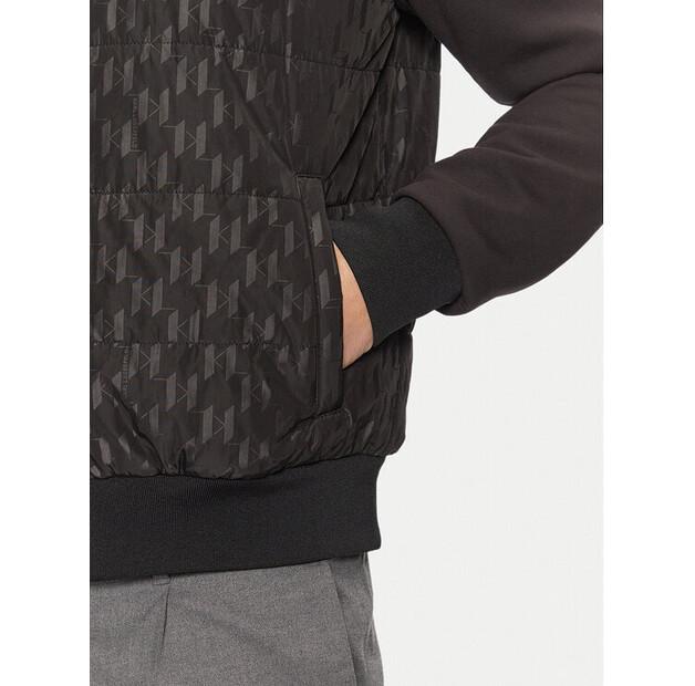 Демисезонная куртка KARL LAGERFELD 505098 551517, черная, стандартный крой