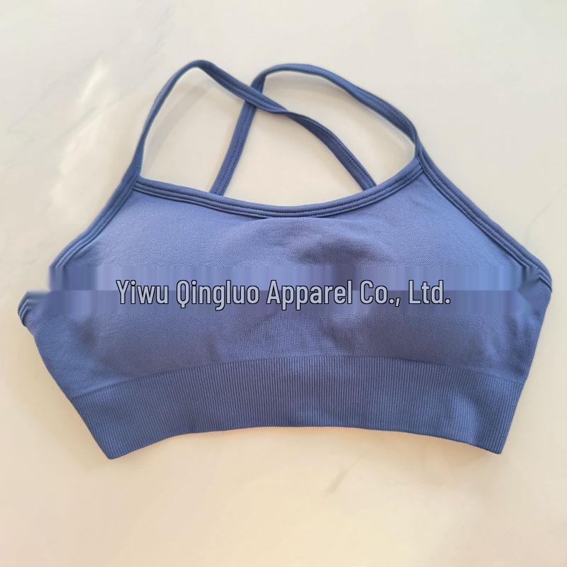 DFYNE Nahtloser Sport-BH mit Kreuzrücken aus Nylon-Spandex für Damen