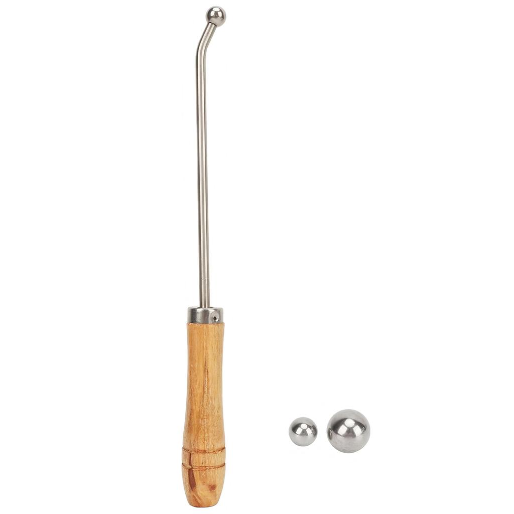 Trombone Neck Maintain Tools with 3 Sheet Metal Balls Saxophone Ball Head Tool Sax Neck Maintenance Tool for Trumpet French Horn