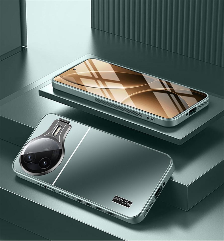 Metal Camera Lens Holder Case For Poco F7 Ultra F7 Pro Shockproof Matte Bumper Stand Back Cover For POCO F7Pro F7Ultra