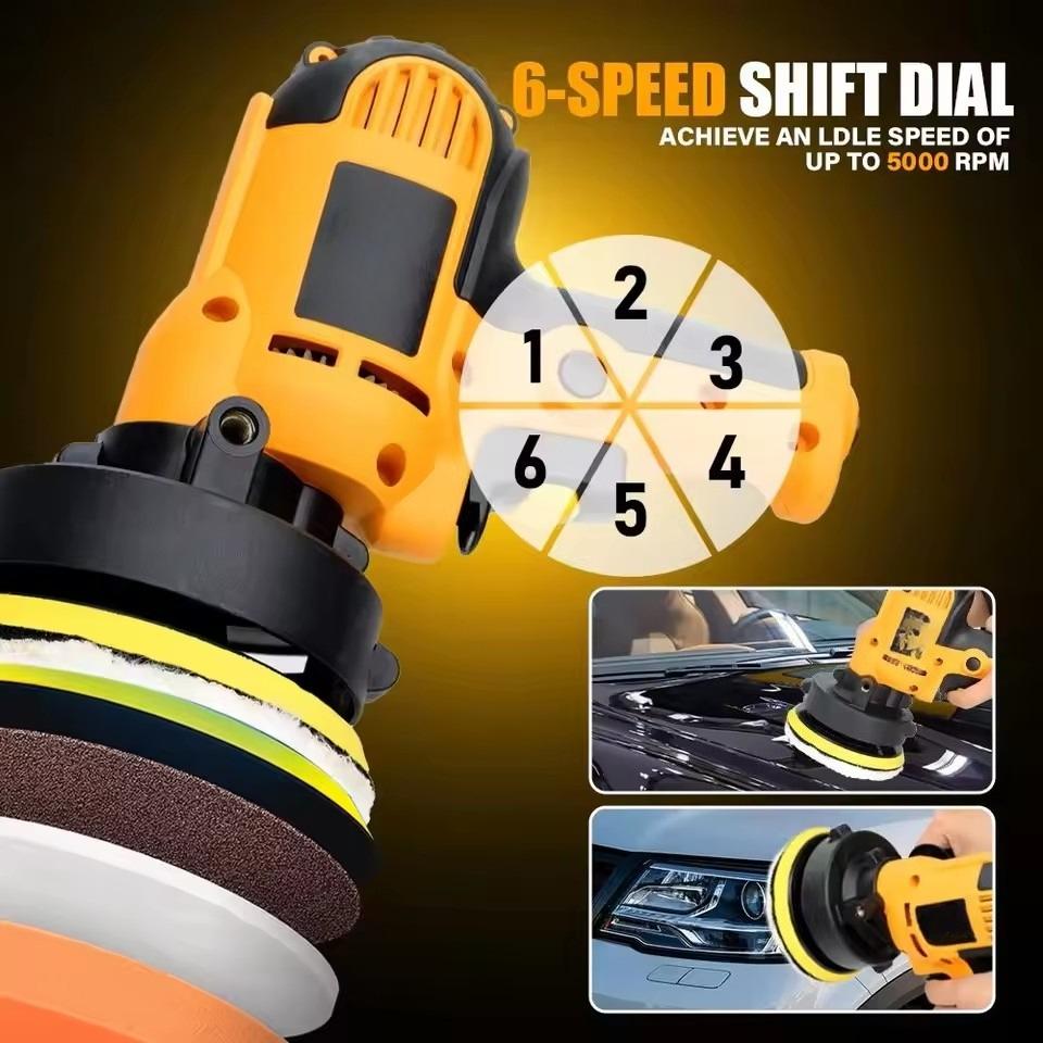 Electric Car Polisher Car Beauty Waxing Machine Adjustable Speed Sanding Waxing Tools Automotive Polishing Scratch Repair