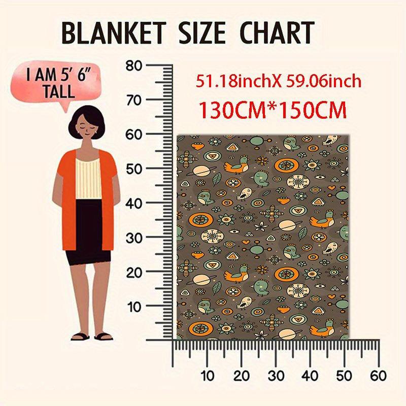 

Modern Geometric Art Blanket Reversible Flannel Throw for Contemporary Decor AllSeason Comfort Bold Pattern Gift 75x100cm (30x40inch)